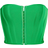 PrettyLittleThing Bandage Hook & Eye Structured Corset - Green