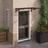 vidaXL Black Black Polycarbonate Door Canopy 122 x 90 cm