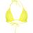 PrettyLittleThing Frill Edge Padded Bikini Top - Yellow