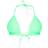 PrettyLittleThing Frill Edge Padded Bikini Top - Green