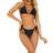 PrettyLittleThing Triangle Mix & Match Bikini Top - Black