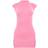 PrettyLittleThing Structured Contour Rib Cap Sleeve Bodycon Dress - Pink