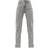 PrettyLittleThing Split Hem Straight Leg Jeans - Washed Grey