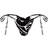 PrettyLittleThing Animal Print Tie Side Bikini Bottoms - Monochrome