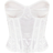 PrettyLittleThing Satin Corset - White