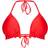 PrettyLittleThing Frill Edge Padded Bikini Top - Red