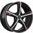 Ronal R62 Red JET BLACK MATT FRONT CUT 8.0x19 5/112.00 ET30 B66.6