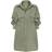 PrettyLittleThing Cargo Oversized Popper Front Shirt Dress - Khaki