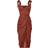 PrettyLittleThing Underwire Detail Draped Midi Dress - Chocolate