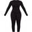 PrettyLittleThing Shape Rib Underbust Detail Long Sleeve Jumpsuit - Black