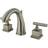 Kingston Brass KS2968CQL 8 in Widespread Bathroom Faucet Brushed Nickel Brass, Nickel, Grey