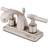 Kingston Brass KS4648ML 4 in Centerset Bathroom Faucet Brushed Nicke Grey, Nickel