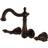 Kingston Brass KS1255AL Wall Mount Bathroom Faucet Brown, Bronze