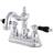Kingston Brass KB1601PKL 4 in Centerset Bathroom Faucet Polished Polished Chrome