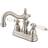Kingston Brass KS1608PL 4 in Centerset Bathroom Faucet Brushed Nicke Grey, Nickel
