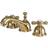 Kingston Brass KS3962AX 8 in Widespread Bathroom Faucet Polished Bra Brass