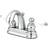 Kingston Brass GKB5611PL 4 in Centerset Bathroom Faucet Polished Polished Chrome
