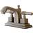 Kingston Brass KS8648QL 4 in Centerset Bathroom Faucet Brushed Nicke Brushed Nickel