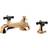 Kingston Brass KS4302PKX Metropolitan Onyx Roman Tub