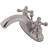 Kingston Brass KB764.AX English Country 1.2 GPM Centerset Gray, Nickel