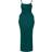 PrettyLittleThing Shape Jersey Strappy Maxi Dress - Bright Green