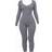 PrettyLittleThing Long Sleeve Knitted Jumpsuit - Charcoal