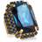 Caroline Svedbom Alexa Cocktail Ring - Gold/Blue