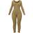 PrettyLittleThing Long Sleeve Knitted Jumpsuit - Olive