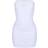 PrettyLittleThing Shape Mesh Corset Detail Ruched Bodycon Dress - White