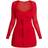 PrettyLittleThing Shape Mesh Corset Detail Cut Out Bodycon Dress - Red