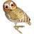 Old World Christmas Pygmy Owl Christmas Tree Ornament 30.5cm