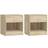 vidaXL Drawer Sängbord 30.5x36.5cm 2st