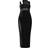 PrettyLittleThing Slinky Mesh Insert Racer Midaxi Dress - Black