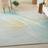 Nourison Large Prismatic Abstract Rug 226 x 226 cm Blue, Grey, Yellow
