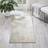 Nourison Montane Ivory Grey Marble Effect Rug 66cm x 229cm White, Grey cm