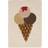 OYOY Vægtæppe/Gulvtæppe 45x65 Ice Cream