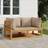 vidaXL hjørnemoduler havesofa 2 Modulsofa