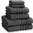 Catherine Lansfield Zero Twist Bath Towel Grey (140x100cm)