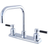 Kingston Brass Kaiser Double Handle Kitchen Polished Chrome
