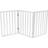 Oypla White Dog Safety Folding Wooden Pet Gate