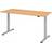 Hammerbacher WxD 1800 x 800 mm Beech Aluminium Silver Writing Desk
