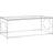 vidaXL silver 120x60x45 Soffbord