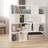 vidaXL 105x24x102 spånplade Bogreol