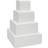 Bright Creations Square Foam Dummy Wedding Display Kakeform