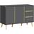 Homcom Modern Dark Grey Sideboard 120x80cm