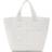 Desigual Midsize Patchwork Tote Bags - White