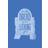 Komar Wandbild Star Wars Silhouette Quotes R2D2