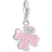 Thomas Sabo Silver Pink Four Leaf Clover Charm