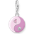 Thomas Sabo Silver Pink Yin & Yang Charm