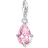 Thomas Sabo Charm-hängsmycke rosa droppe silver